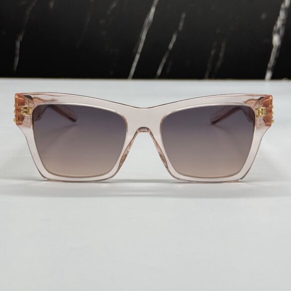 NEW GV40076I 72B GIVENCHY WOMEN SUNGLASSES TRANSPARENT PINK EYEWEAR GIVENCHY - Picture 4 of 11
